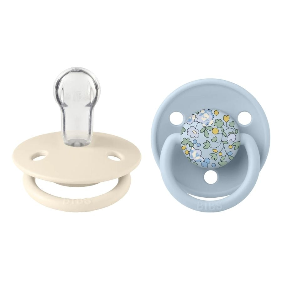 Pacifier X Liberty 2  Pack De Lux Eloise Silicone One size Baby Blue Mix