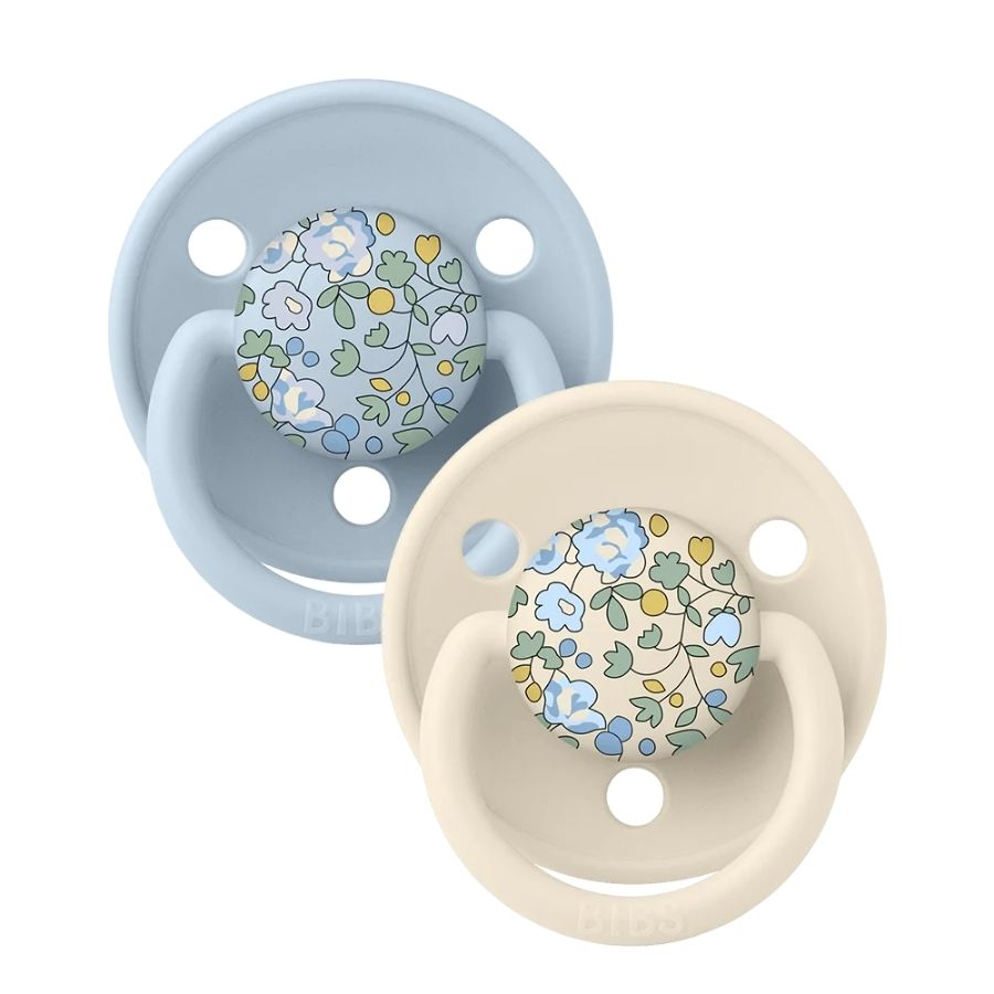 Pacifier X Liberty 2  Pack De Lux Eloise Silicone One size Baby Blue Mix