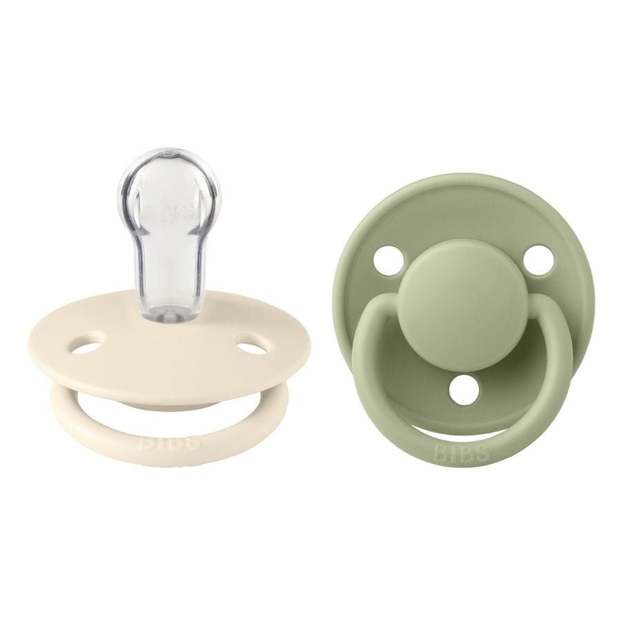 De Lux 2 Pack Silicone Onesize Ivory/Sage