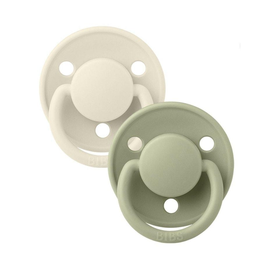 De Lux 2 Pack Silicone Onesize Ivory/Sage