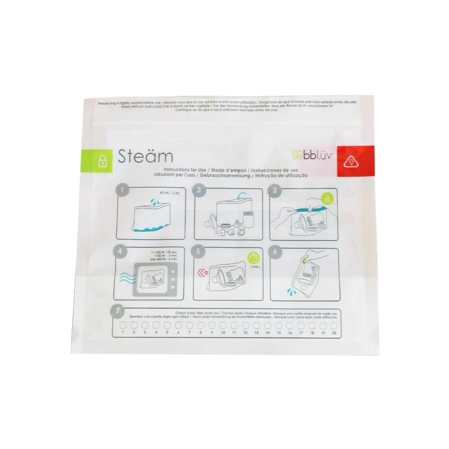 Steäm - Microwave Quick-Steam Sterilizer Bags