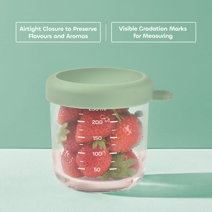 Set of 4 x 250ml Glass Conservative Jars