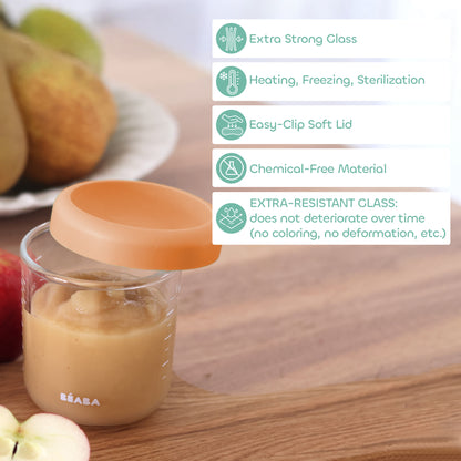 Set of 2 x 250ml Glass Conservative Jars
