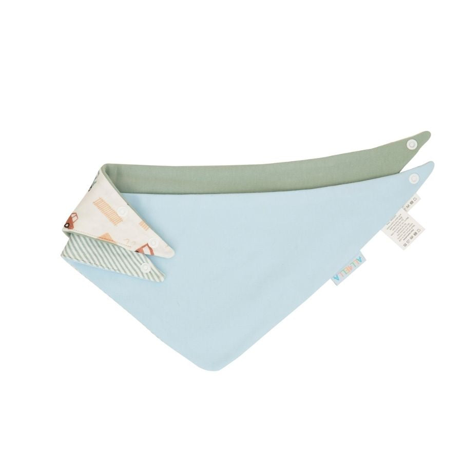 طقم مريلة باندانا - قطعتان - شاحنات زرقاء