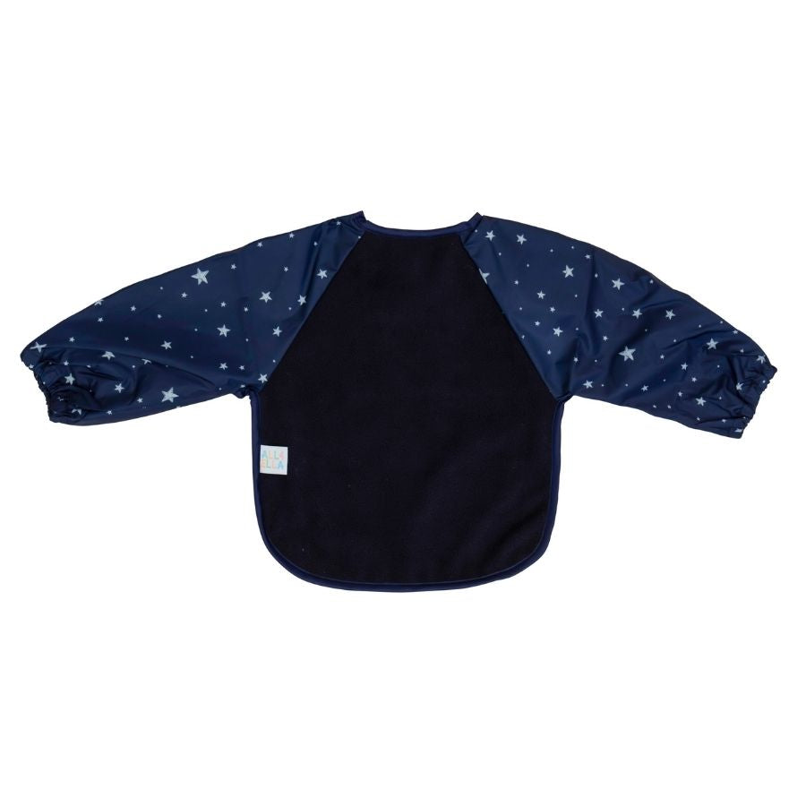 مريلة بأكمام طويلة - وردي باهت