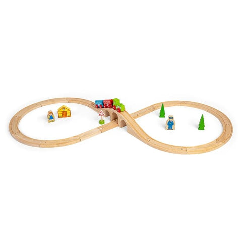 Bigjigs | Figure of Eight Train Set | Suitable For 3 Years+