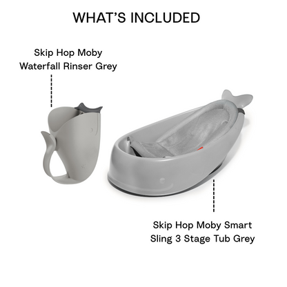 Moby Rinser Grey + Smart Sling 3 Stage Tub