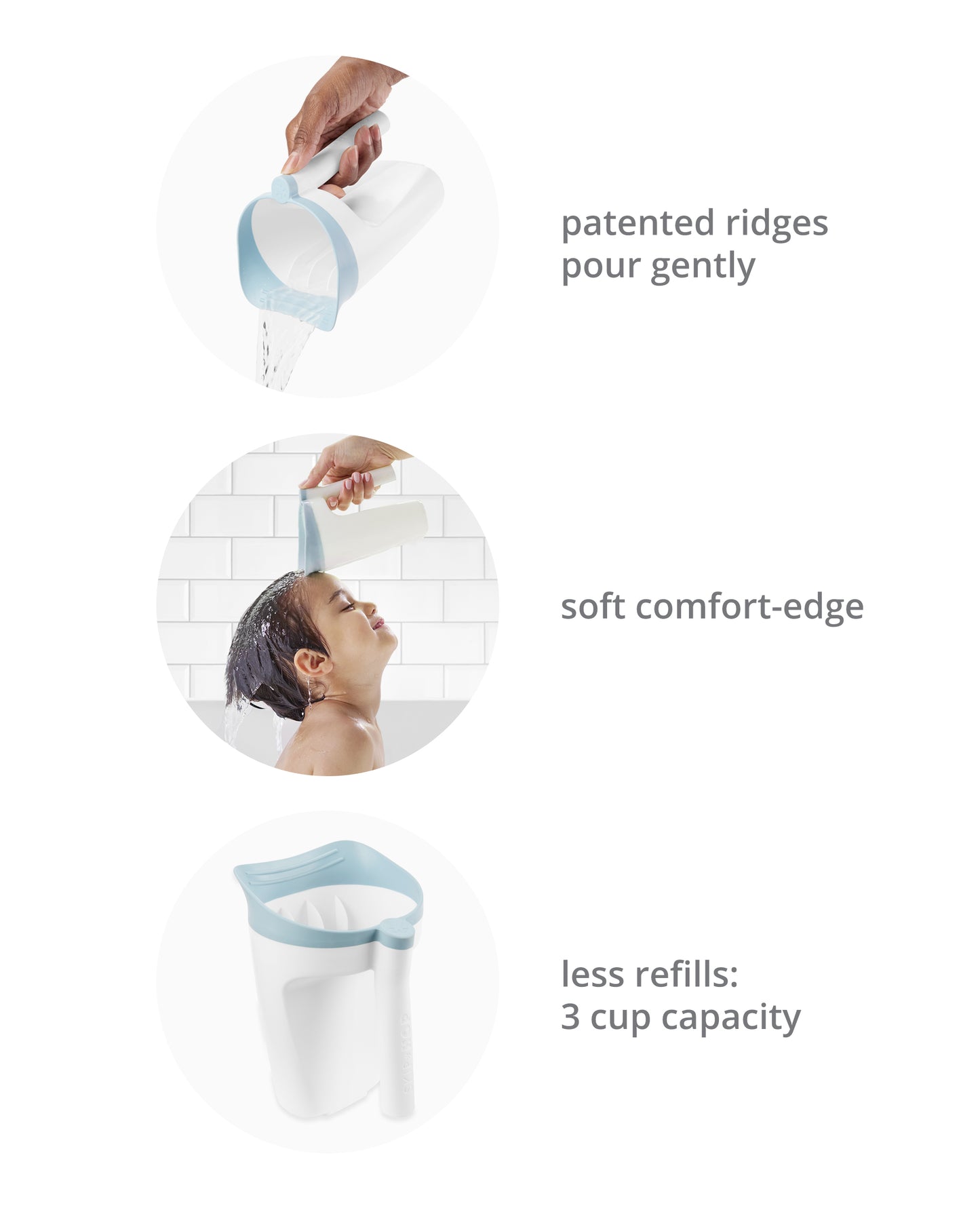 Skip Hop Wave 4-in-1 Bath Tub + Wave Rinser