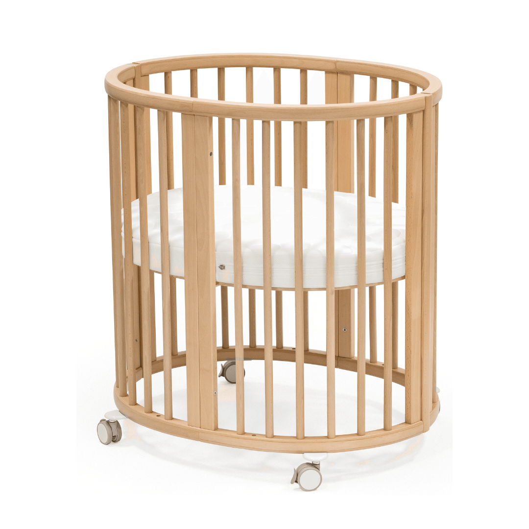 Sleepi Mini Crib, Mattress & White Sheet Bundle
