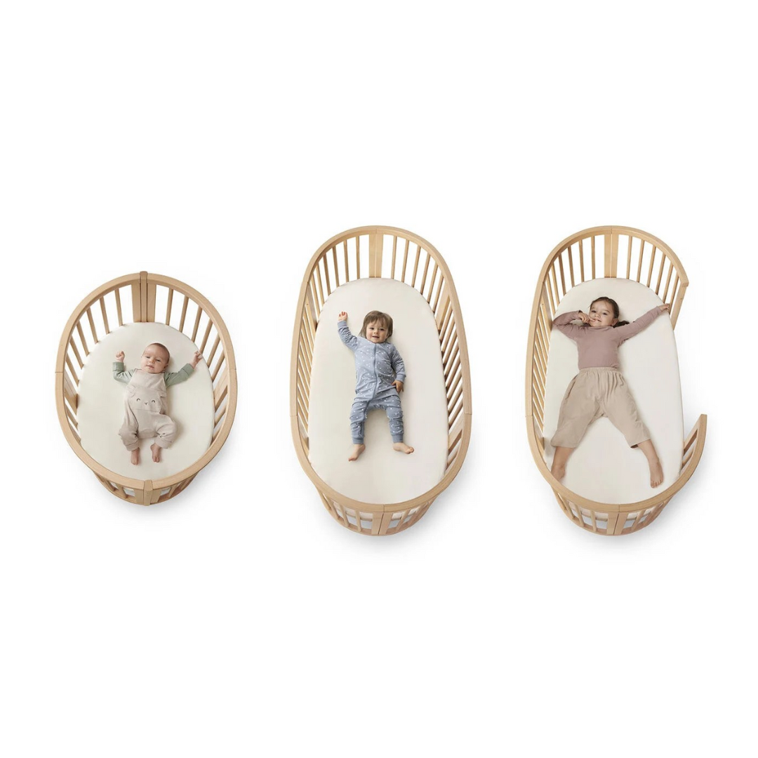 Sleepi Mini Crib, Mattress & White Sheet Bundle