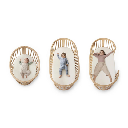 Sleepi Mini Crib, Mattress & White Sheet Bundle