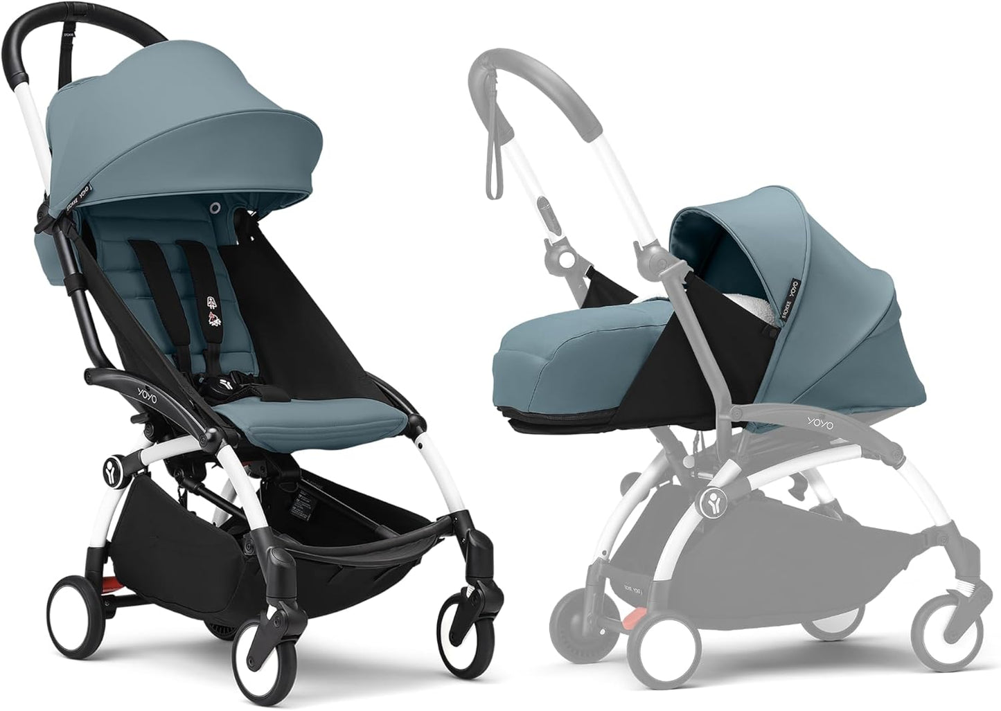 YOYO3 Full Stroller with Frame, 0+ Newborn and 6+ Color Pack