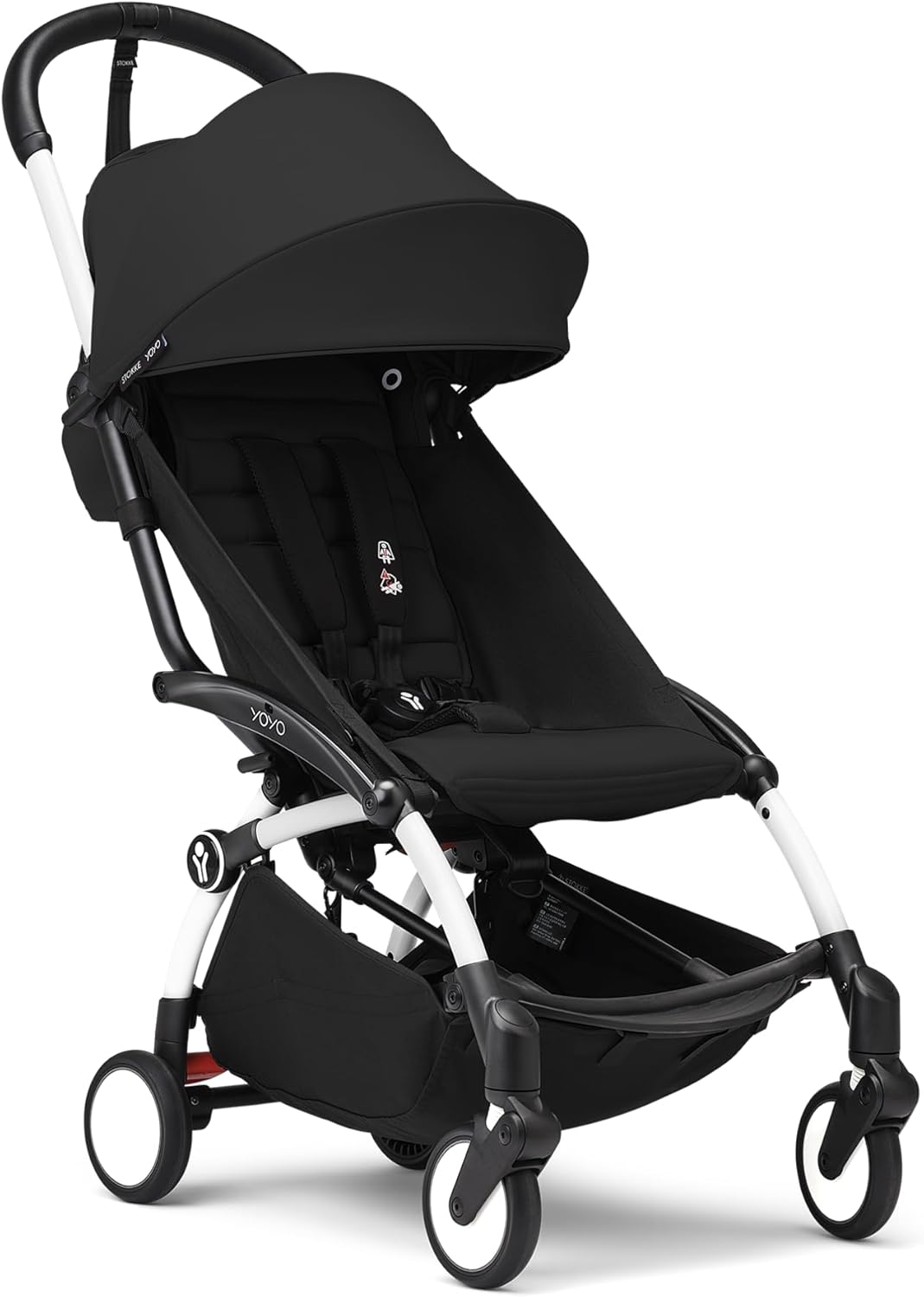 YOYO3 Full Stroller with White Frame & 6+ Color Pack