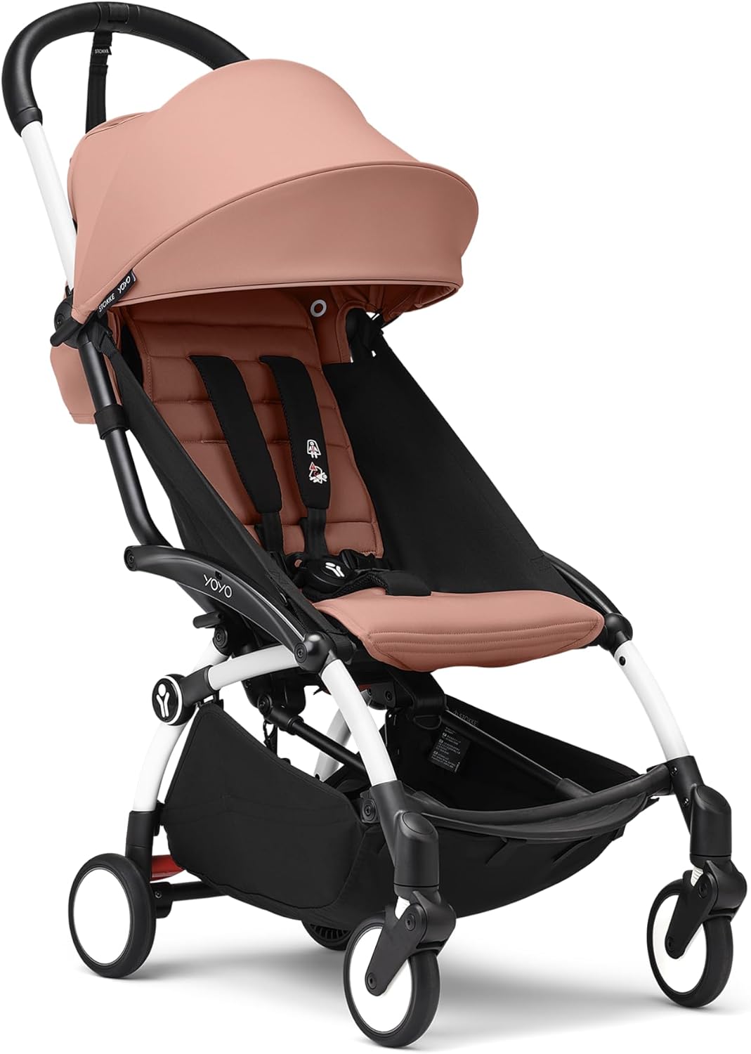 YOYO3 Full Stroller with White Frame & 6+ Color Pack