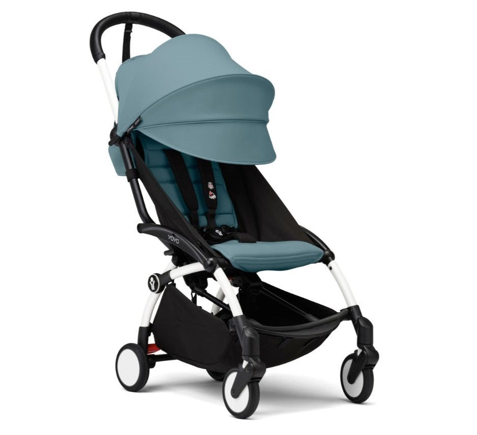 YOYO3 Full Stroller with White Frame & 6+ Color Pack