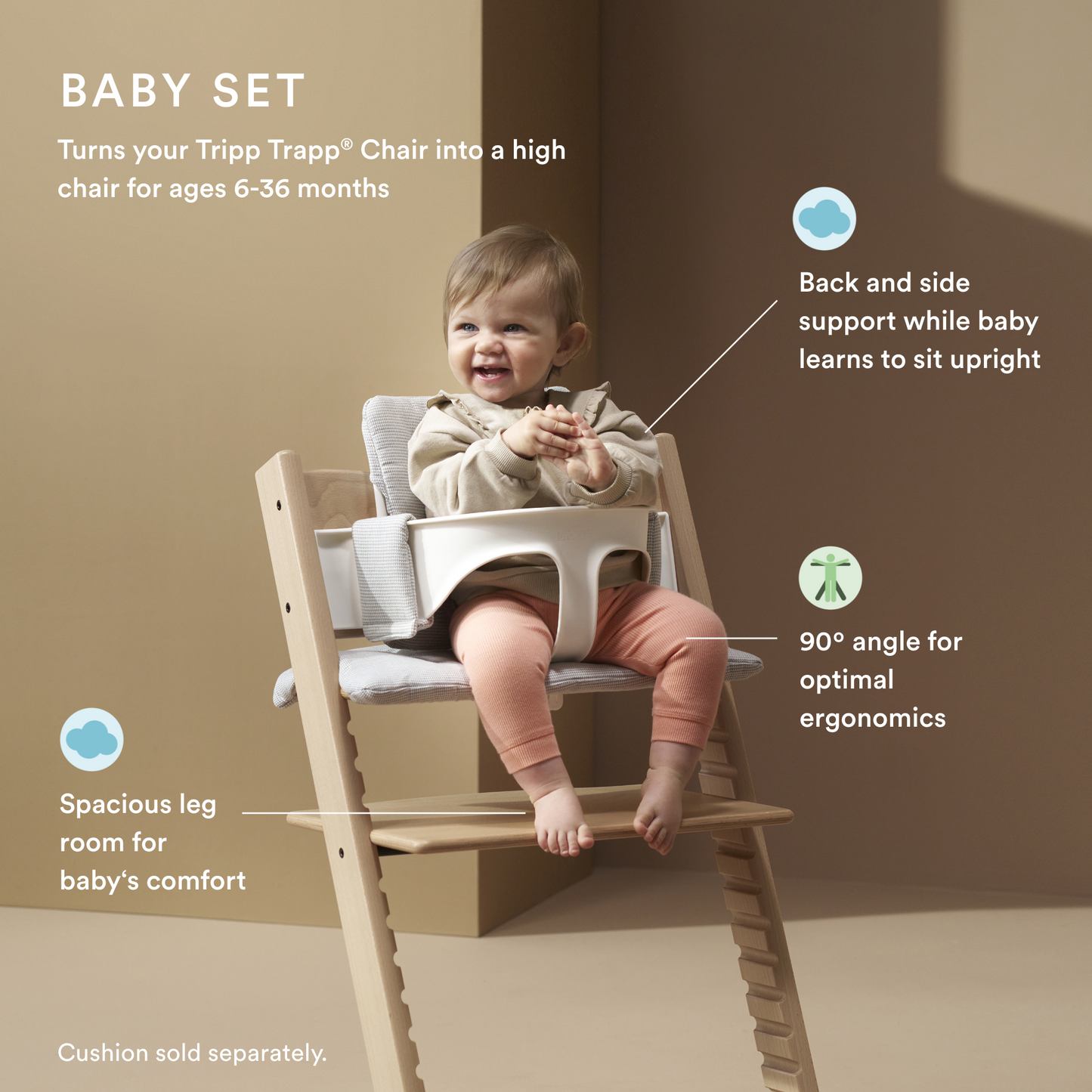 Tripp Trapp Chair with Newborn & Baby Set