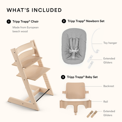 Tripp Trapp Chair with Newborn & Baby Set