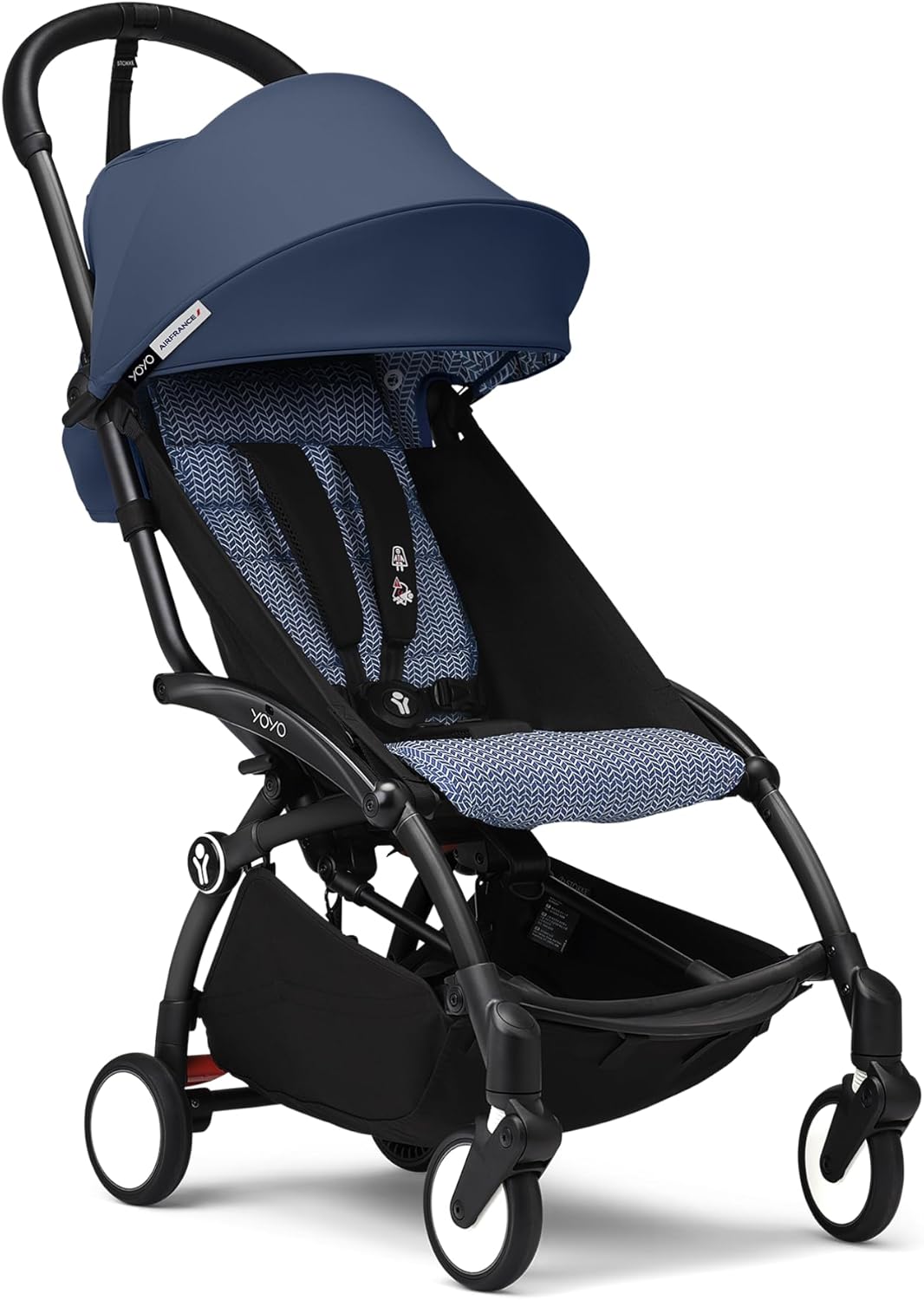 YOYO3 Full Stroller with Black Frame & 6+ Color Pack