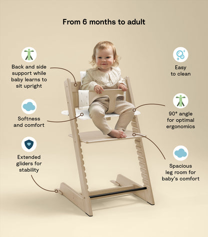 Tripp Trapp Chair, Baby Set & Cushion Bundle