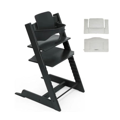 Tripp Trapp Chair, Baby Set & Cushion Bundle