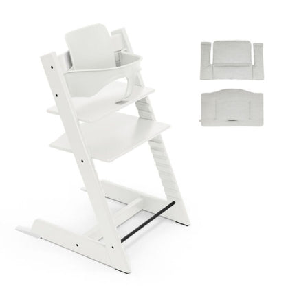 Tripp Trapp Chair, Baby Set & Cushion Bundle