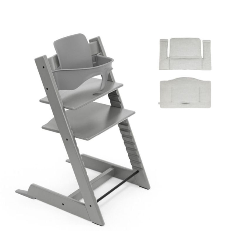 Tripp Trapp Chair, Baby Set & Cushion Bundle