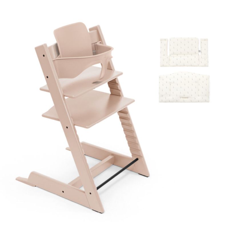 Tripp Trapp Chair, Baby Set & Cushion Bundle