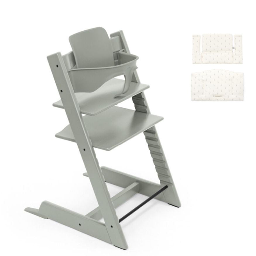Tripp Trapp Chair, Baby Set & Cushion Bundle