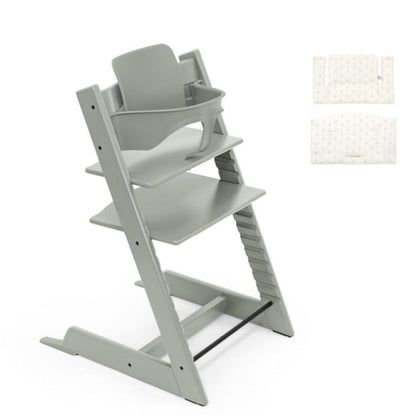 Tripp Trapp Chair, Baby Set & Cushion Bundle