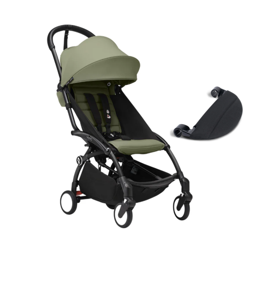 YOYO Stroller - Black Frame with Color Pack & Leg Rest