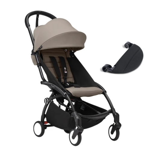 YOYO Stroller - Black Frame with Color Pack & Leg Rest