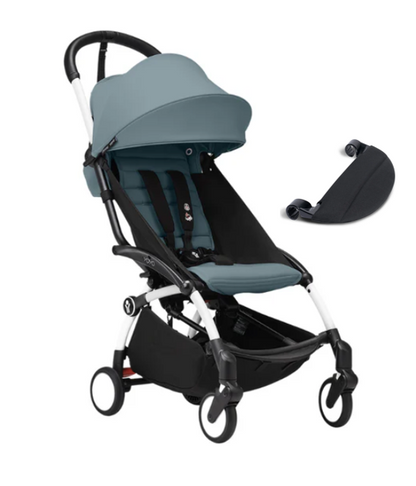 YOYO Stroller - White Frame with Color Pack & Leg Rest