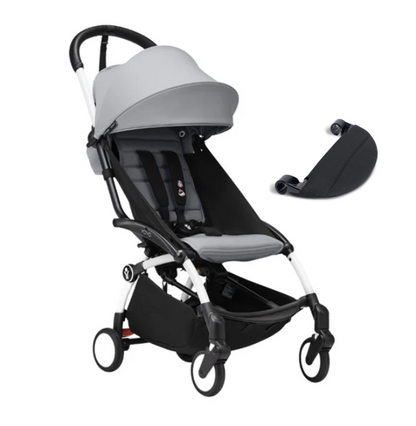 YOYO Stroller - White Frame with Color Pack & Leg Rest