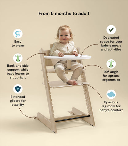 Tripp Trapp Chair, Baby Set & Tray Bundle