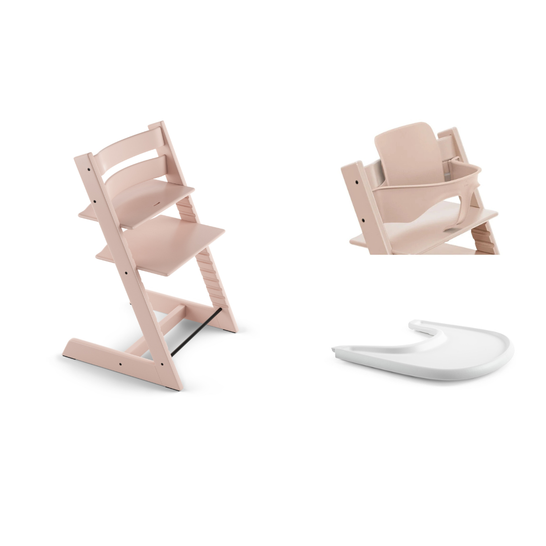 Tripp Trapp Chair, Baby Set & Tray Bundle