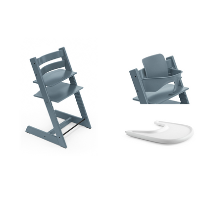 Tripp Trapp Chair, Baby Set & Tray Bundle