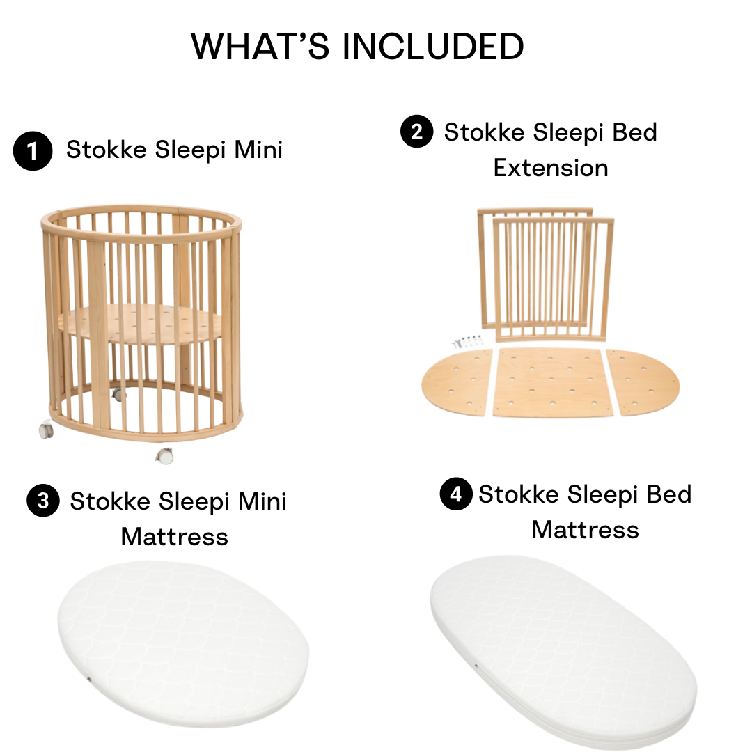 Sleepi Mini, Bed Extension Kit & Dual Mattress Bundle