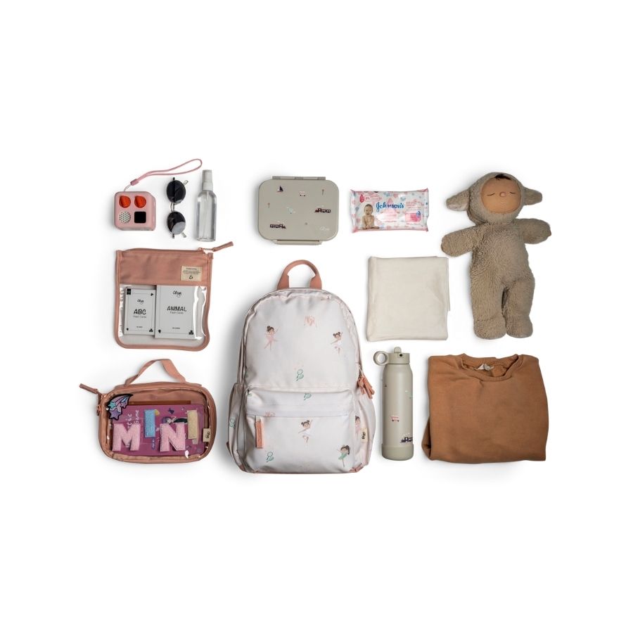 Medium Backpack with Playful Themed Prints for Kids, Durable School Bag for Everyday Use