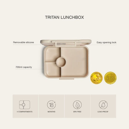Tritan Lunch & Snack Box Durable BPA-Free Food Container for Kids and Toddlers