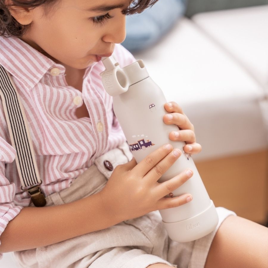 Stainless Steel Insulated Water Bottle and Food Jar — Leakproof Portable Vacuum