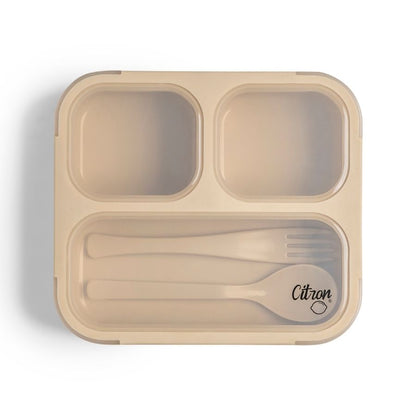 Lunchbox with Fork and Spoon - Portable Insulated Bento Box for School Work Travel
