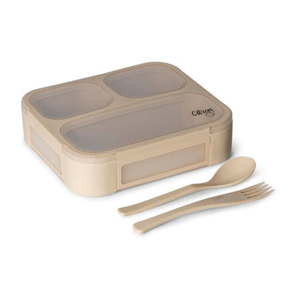 Lunchbox with Fork and Spoon - Portable Insulated Bento Box for School Work Travel