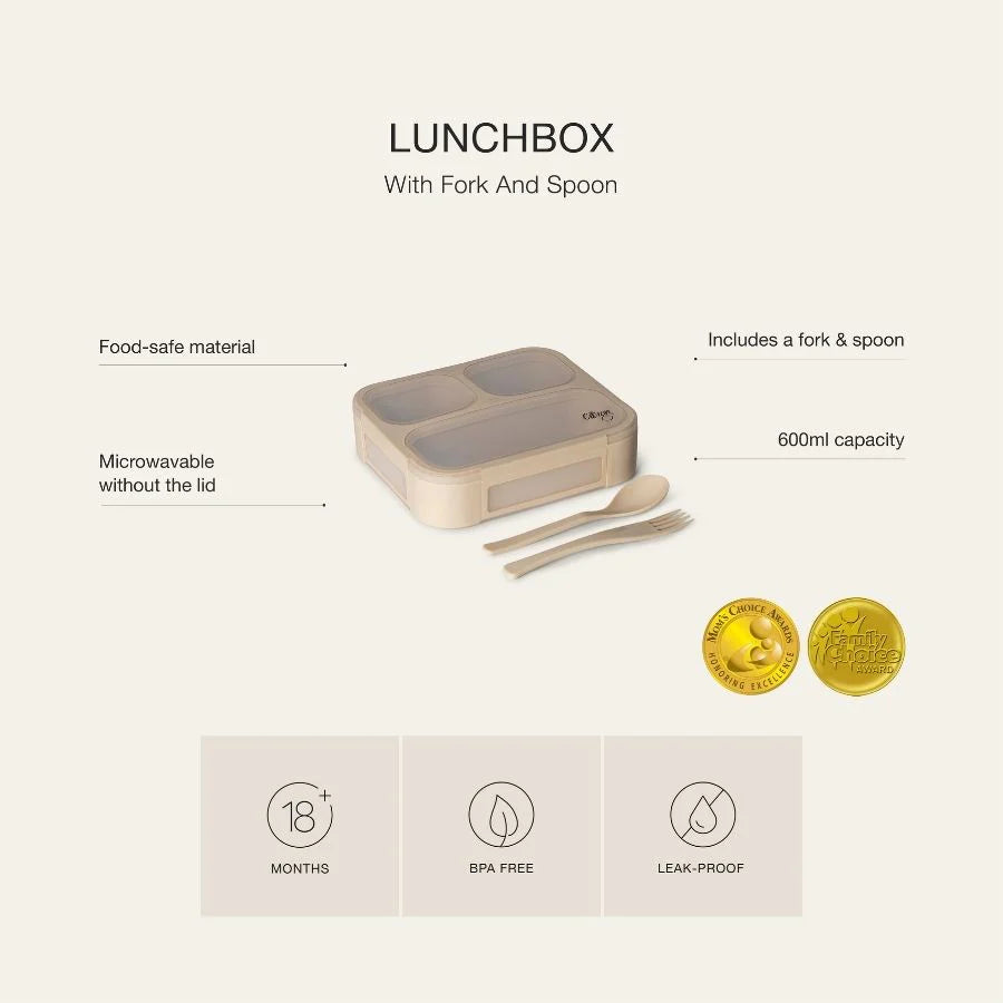 Lunchbox with Fork and Spoon