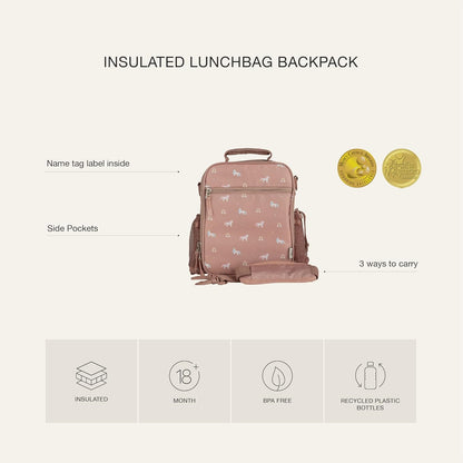 Insulated Lunchbag Backpack - Dino | Stormy Unicorn