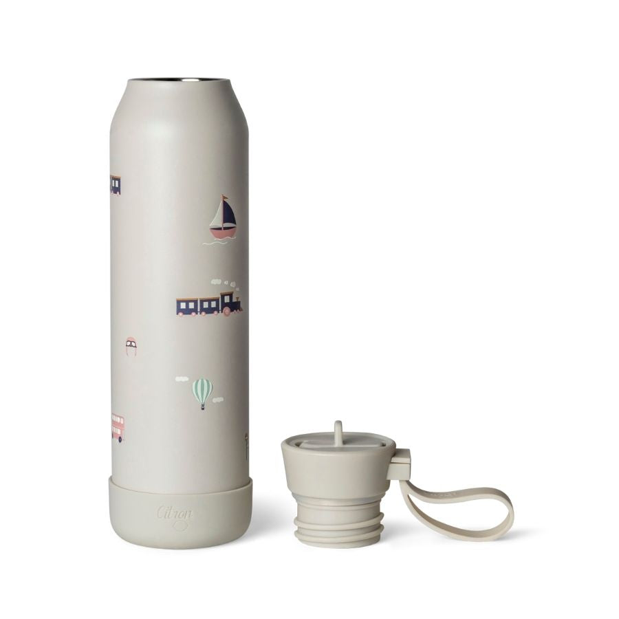 Stainless Steel Insulated Water Bottle and Food Jar — Leakproof Portable Vacuum