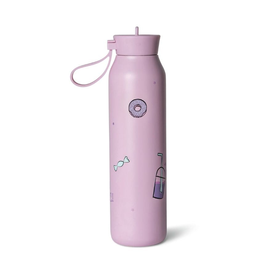 Stainless Steel Insulated Water Bottle and Food Jar — Leakproof Portable Vacuum