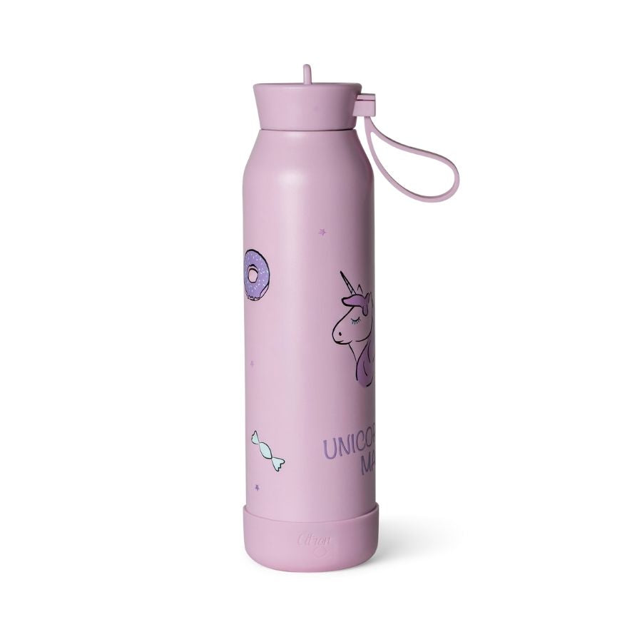 Stainless Steel Insulated Water Bottle and Food Jar — Leakproof Portable Vacuum