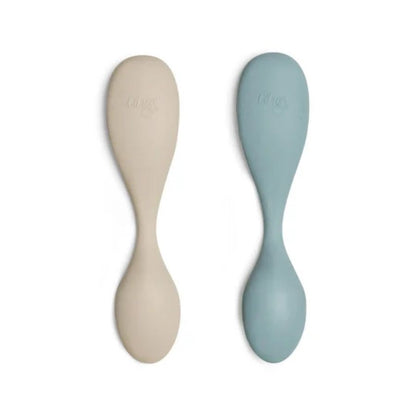 Citron Silicone Feeding Spoon Set of 2 — Includes Long and Short Styles