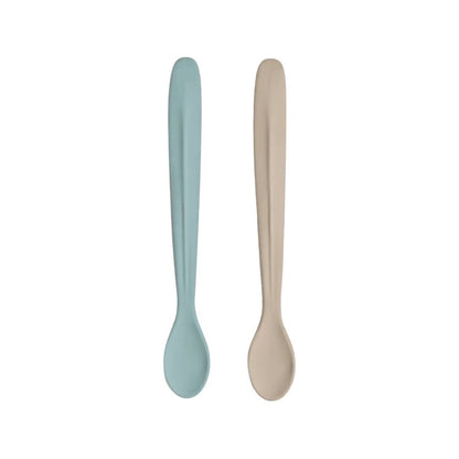 Citron Silicone Feeding Spoon Set of 2 — Includes Long and Short Styles