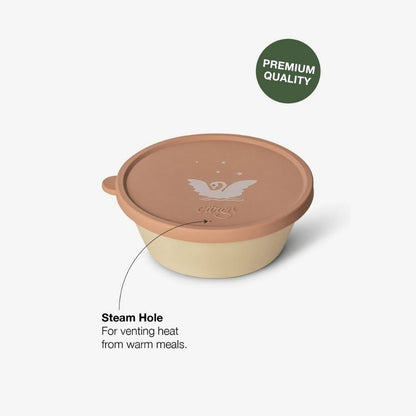 Citron Silicone Bowl Cover – Stretchable Reusable Airtight Food Lid with Suction
